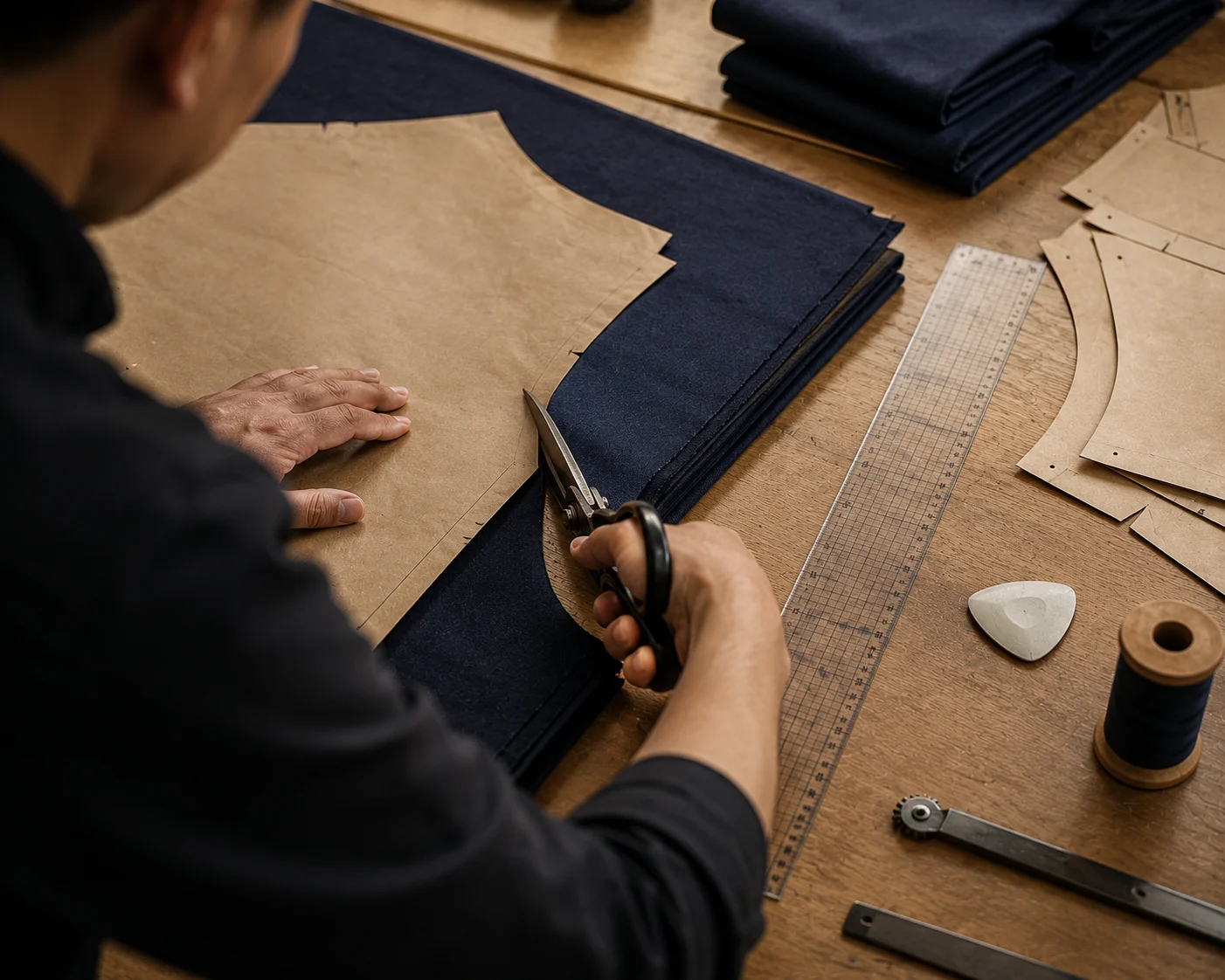 Custom sportswear manufacturing process at Harbour International — from design to bulk production